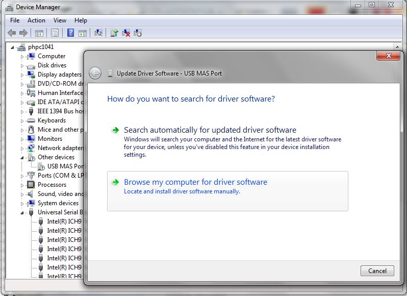 Driver installation 1